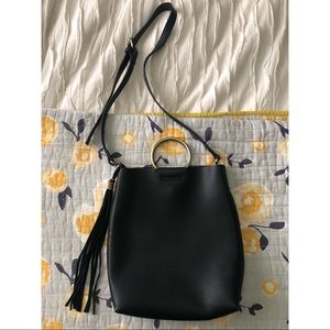 Black Ring Handle Purse